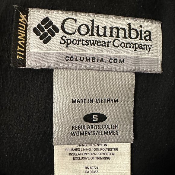 EUC Columbia Black Titanium Snowboard/Ski Pants Flower Detail in Women's Small - Picture 3 of 13